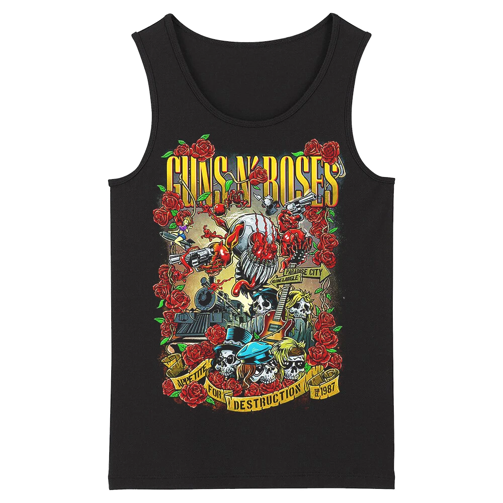

Bloodhoof Guns N'Roses Gnr Punk Rock Heavy Metal Men Top Tank Tops Asian Size