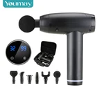 Массажный пистолет с ЖК-дисплеем, устройство для облегчения боли и похудения, с сумкой, 32 дюйма