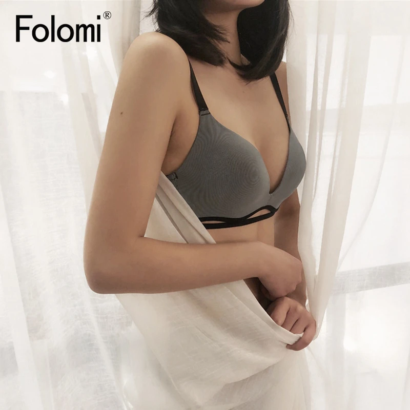 Бюстгальтер женский бесшовный пуш-ап без косточек тонкий пикантное нижнее белье