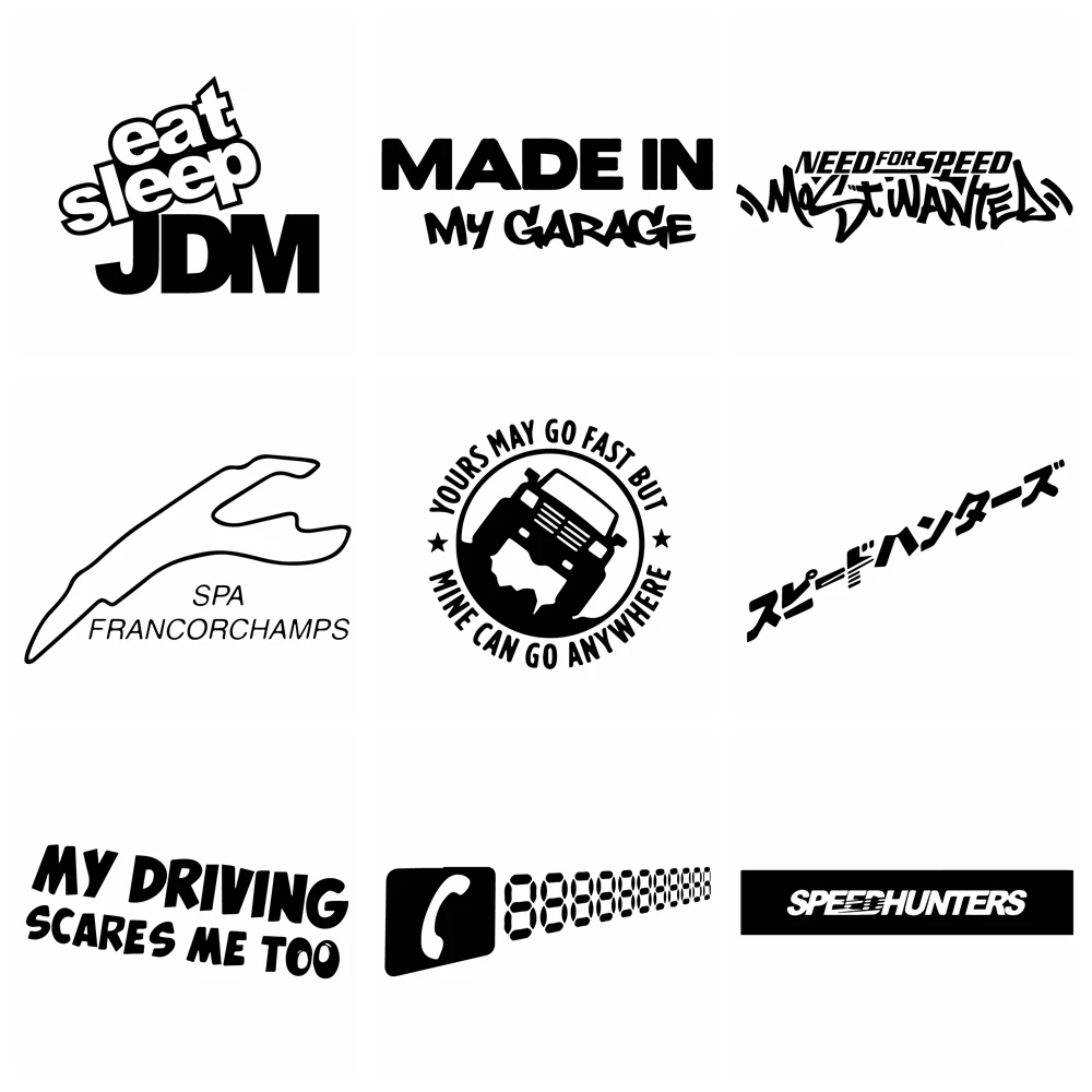Бесплатная доставка автомобильная наклейка JDM с рисунком японская для кузова