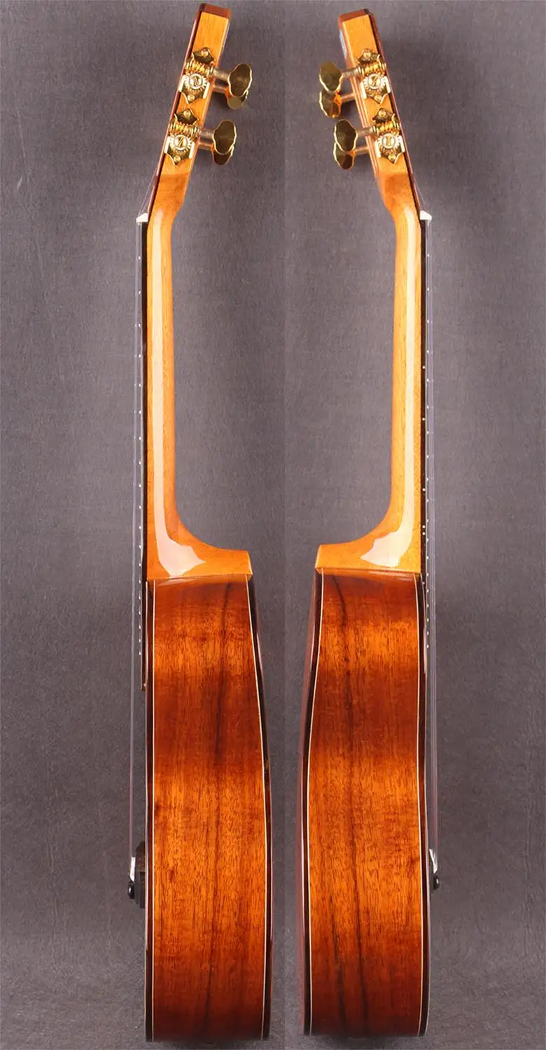 Однотонная укулеле для концерта и тенора древесина КоА акации 4 струны гитара с