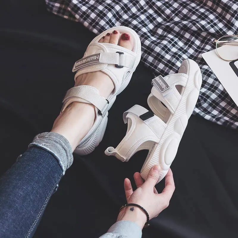 

2021 summer all-match new fashion flat wear-resistant women's sandals lightweight and comfortable women's sandals