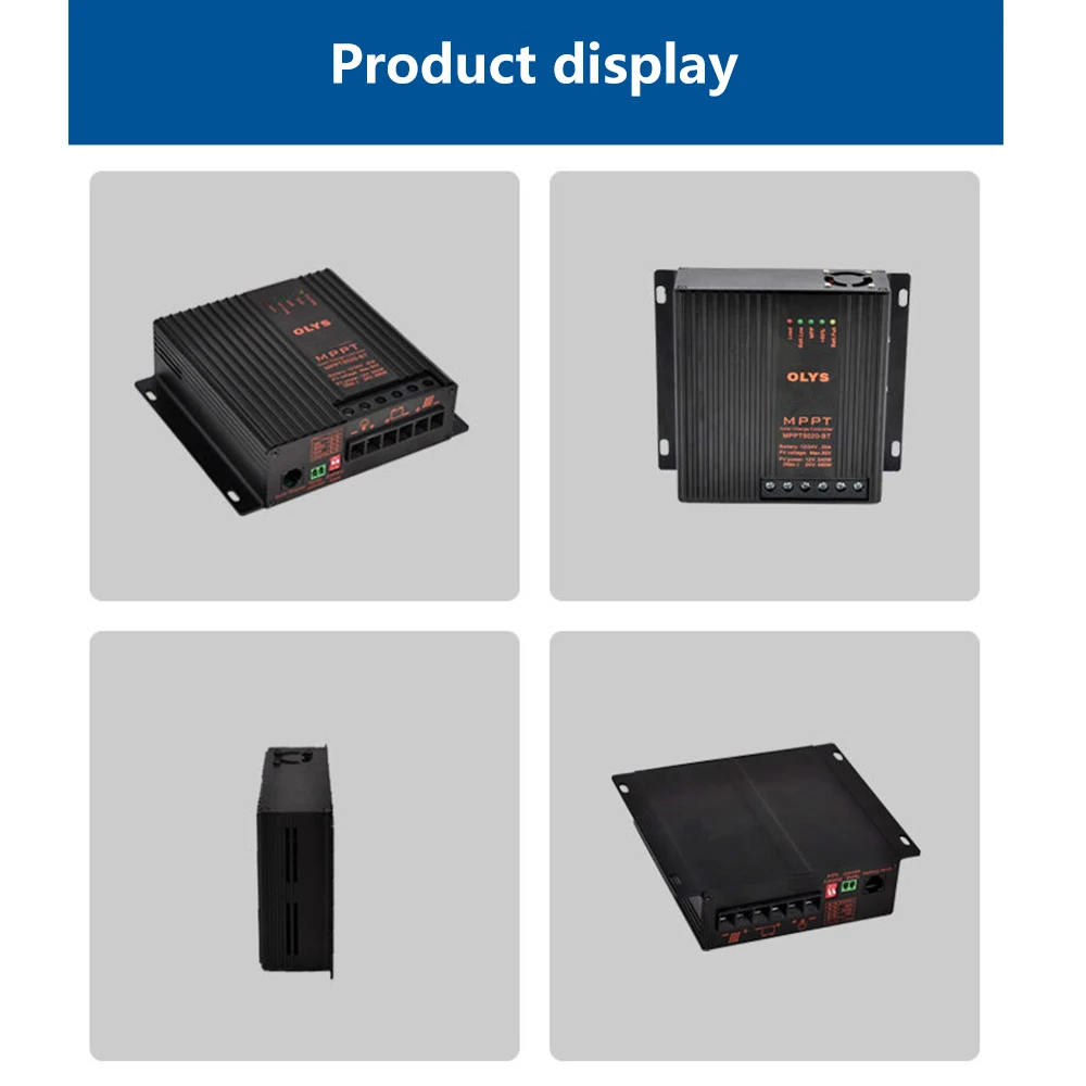 Регулятор заряда 40A MPPT 12 V/24 V MPPT контроллер солнечного заряда фотогальваническая система управления от солнечной системы SOC умная система управления