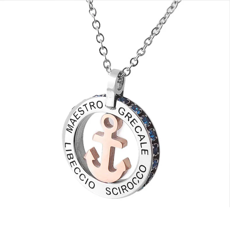 Runda 2020 новый стиль для Европы роза подвеска золотой якорь теннис Хрустальная