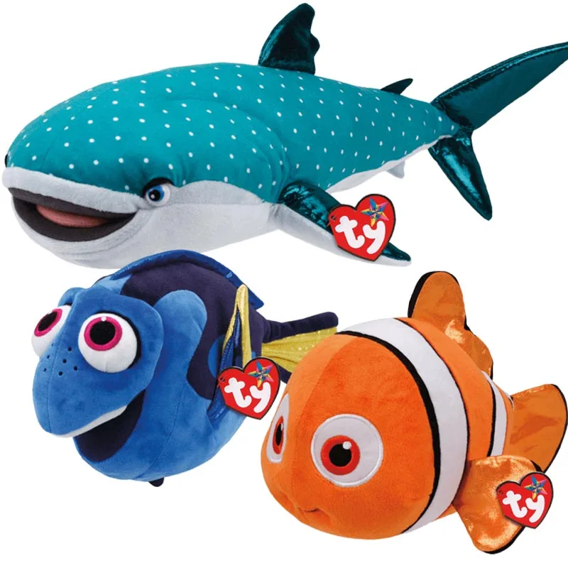 Шапочка Ty с большими глазами плюшевая набивная серия рыбок животное рыба меч