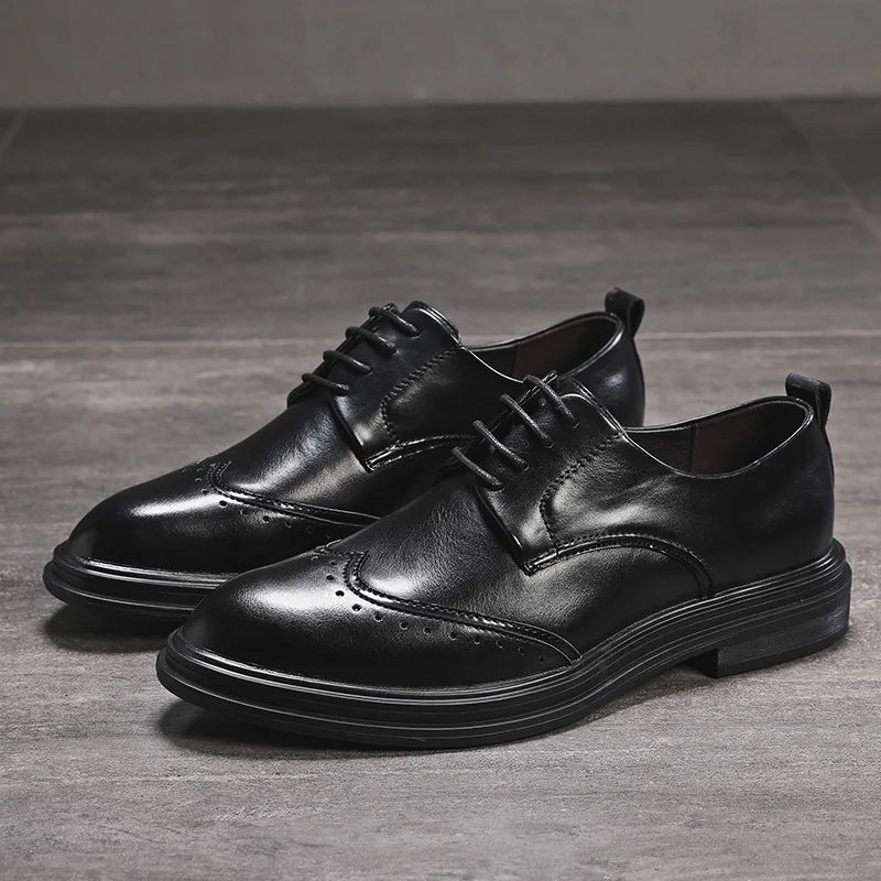 Туфли мужские классические кожа деловой стиль Повседневная|Туфли| |