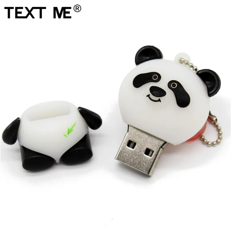 Usb флеш накопитель TEXT ME в виде мультяшной панды usb 2 0 4 ГБ 8 16 32 ГБ|USB флэш-накопители|