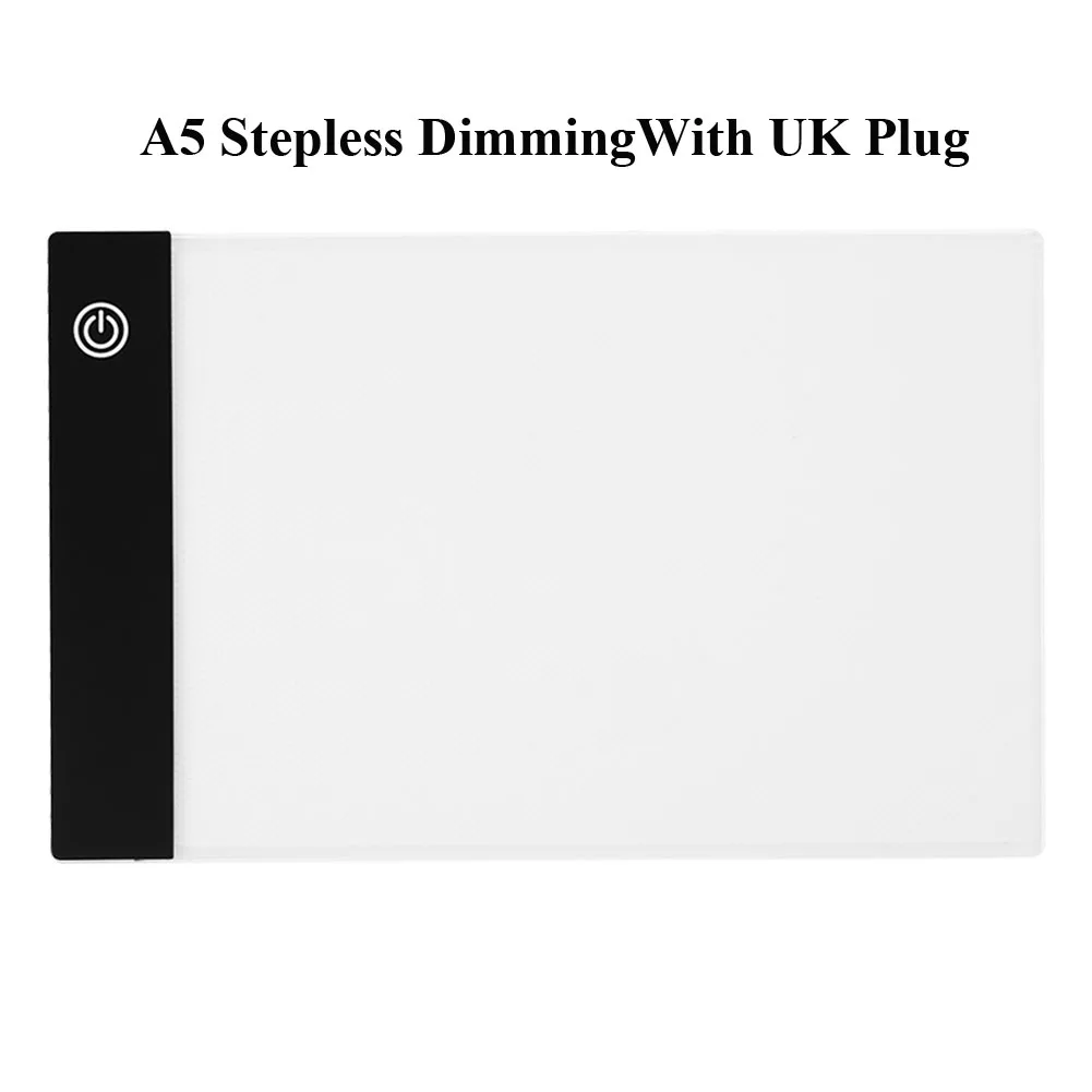 A5 UK Plug A3/A4/A5 графический планшет, цифровой планшет для рисования, светильник, панель, светильник, панель для отслеживания, светодиодный дисплей, панель - Цвет: A5 UK Plug