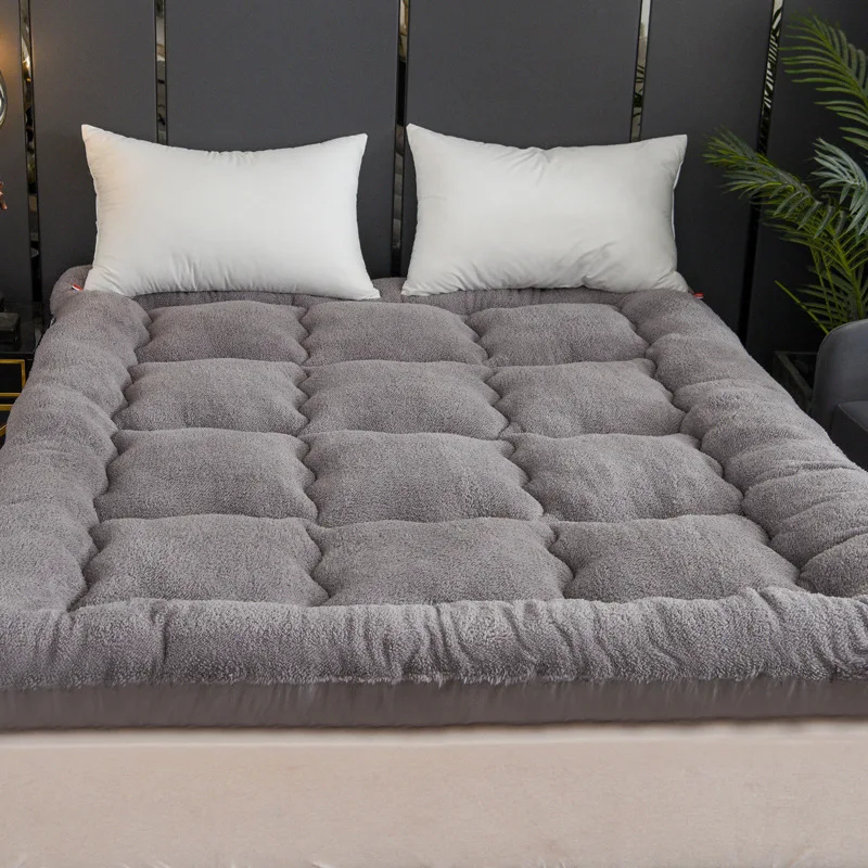 Утолщенный кашемировый матрас кровать для студенческого общежития однотонный