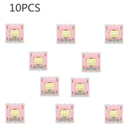 for keyfirst gateron cream custom switch 5pin rgb linear 62g force mx clone switch for mechanical keyboard 50m pink green