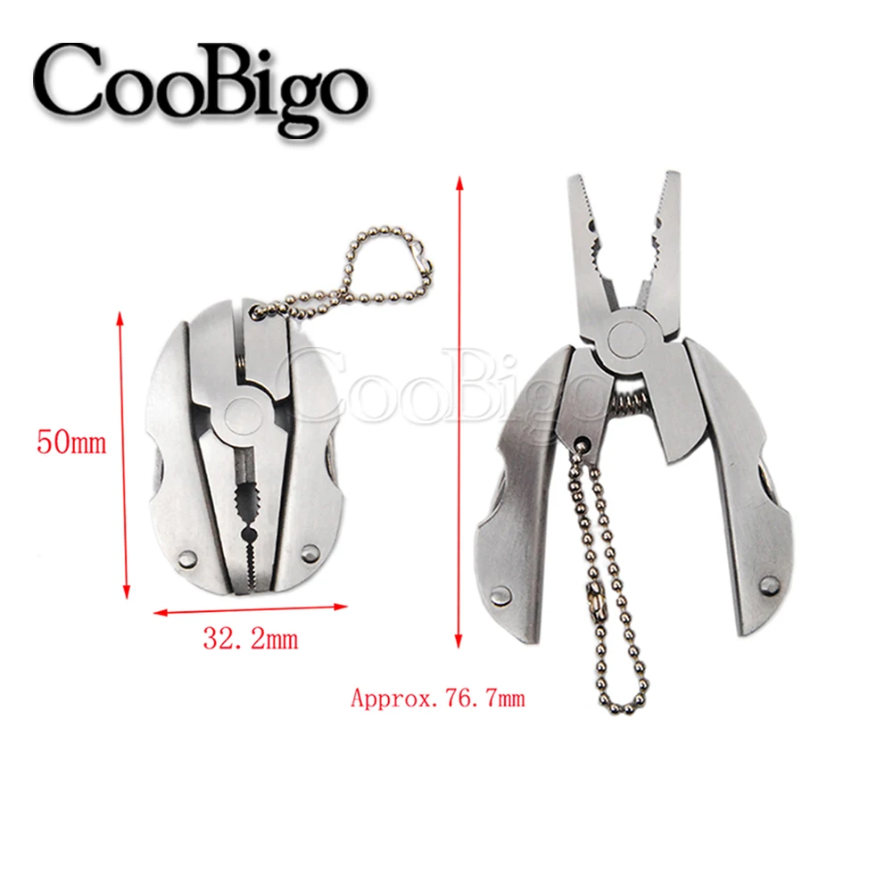 Складные многофункциональные мини плоскогубцы инструмент из нержавеющей стали