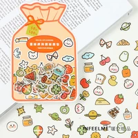 100pcs cute kawaii sticker creative scrapbooking decorative stick labels cute hand account sticker diary collage material
