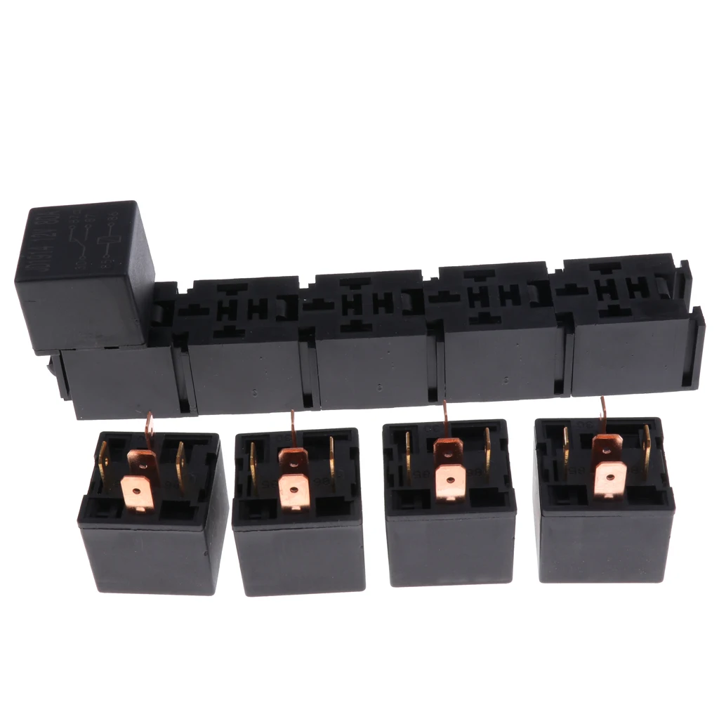5pcs 80A 5 Pin General Purpose Relay Socket Holder Car Light Alarm Control | Автомобили и мотоциклы