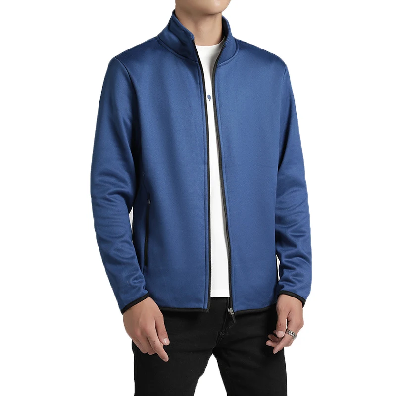 Autumn Winter Men Sweatshirt Fleece Jacket Male Cardigan Hoodies Stand Collar Sportswear Tracksuit Baseball Coat | Мужская одежда