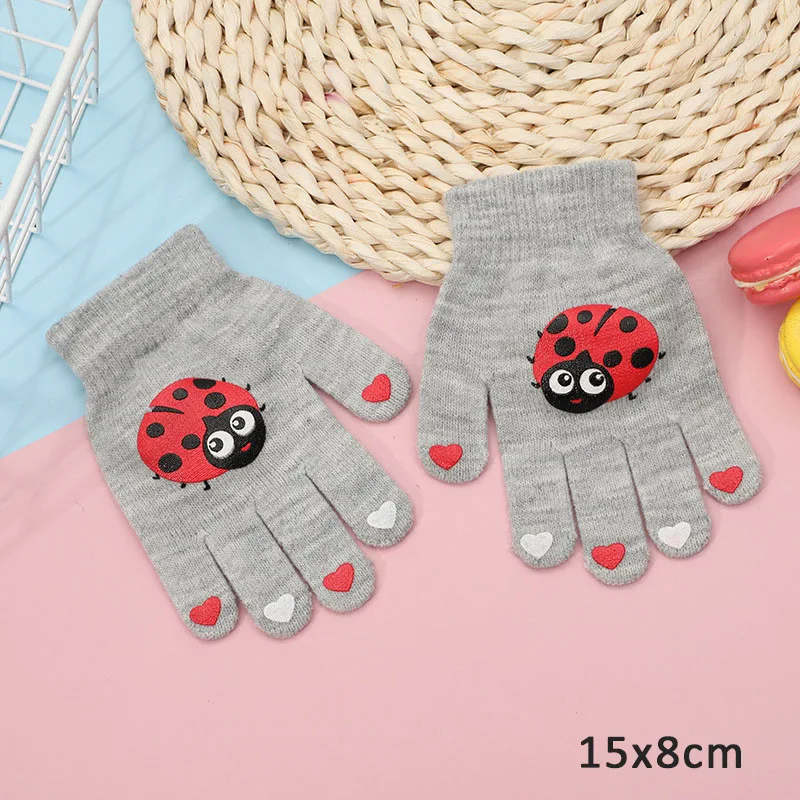 

Warm Children Gloves Winter Baby Boys Girls Thicken Knitted Gloves Infant Baby Mittens Children Toddler Kids Full Finger Mittens