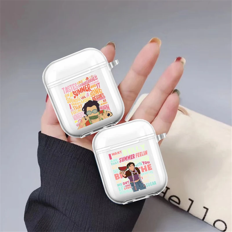 

Harry Styles Treat People With Kindness Watermelon Sugar Clear Soft Covers for Apple Airpods 1 2 Pro Bluetooth Wireless Earphone