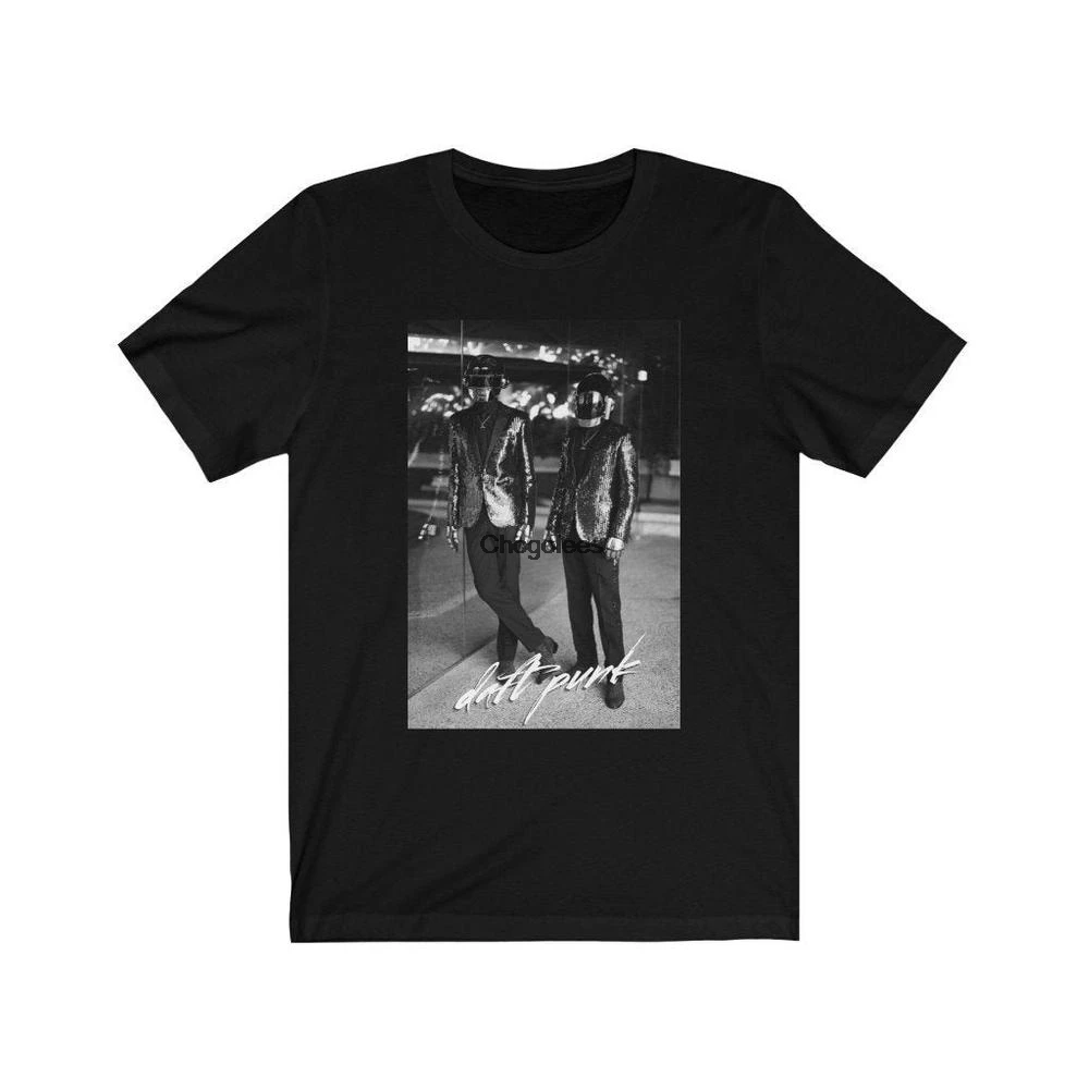 Daft панк Премиум качество Эстетическая Минималистичная футболка музыкальная