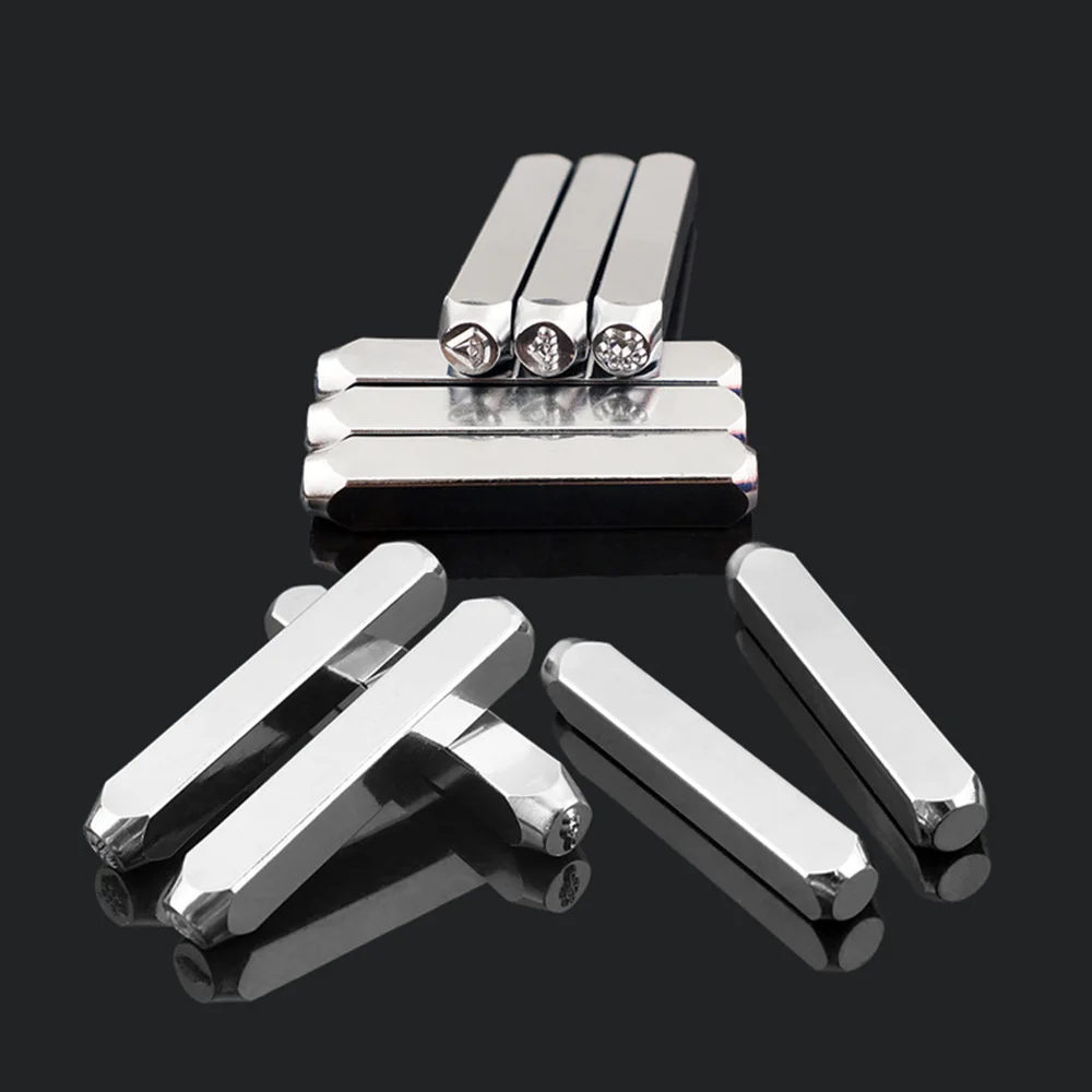 1pc 24 Pattern 6mm Metal Stamp Punching Tool Aluminium Leather Unique Marking Symbol Stamps Tools Craft for Stamping | Дом и сад