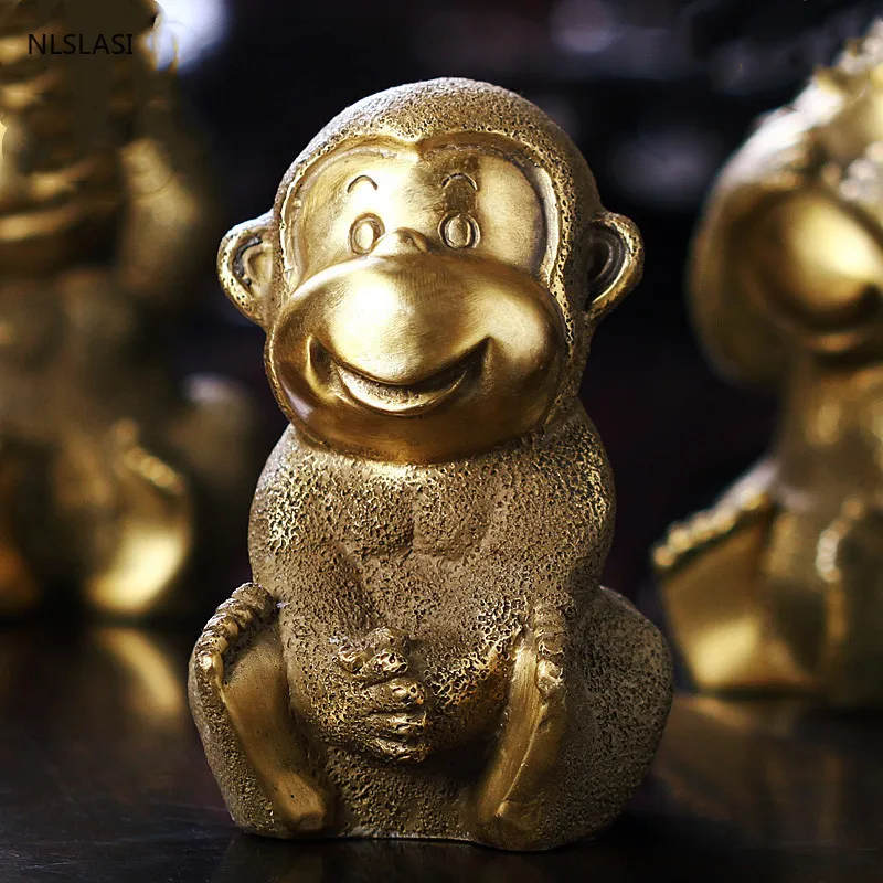 

Bronze Monkey Decorations Four Monkeys Home Decorations Living Room Monkey Zodiac Monkey Zodiac Crafts Gift Entrance Decoration