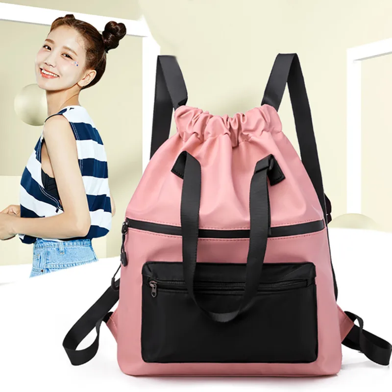 Женский водонепроницаемый легкий рюкзак на шнурке с принтом|Спортивные сумки| |