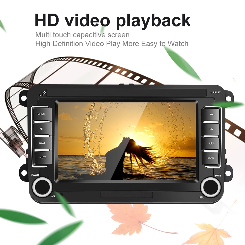 Автомагнитола AMPrime мультимедийный плеер на Android с 7 &quotсенсорным экраном GPS Bluetooth USB