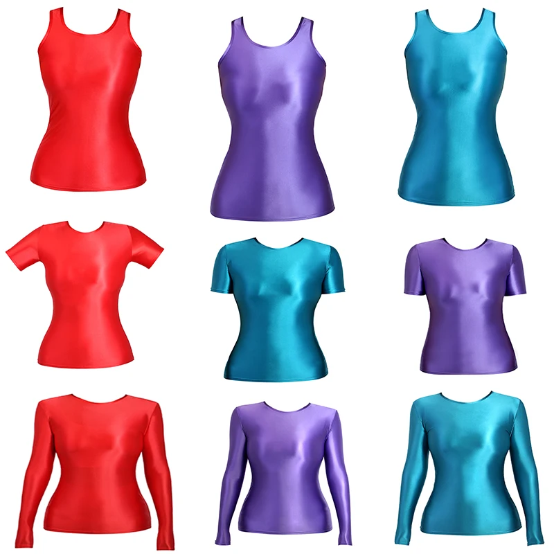 Спортивная одежда DROZENO сексуальные колготки блестящий сатиновый купальник