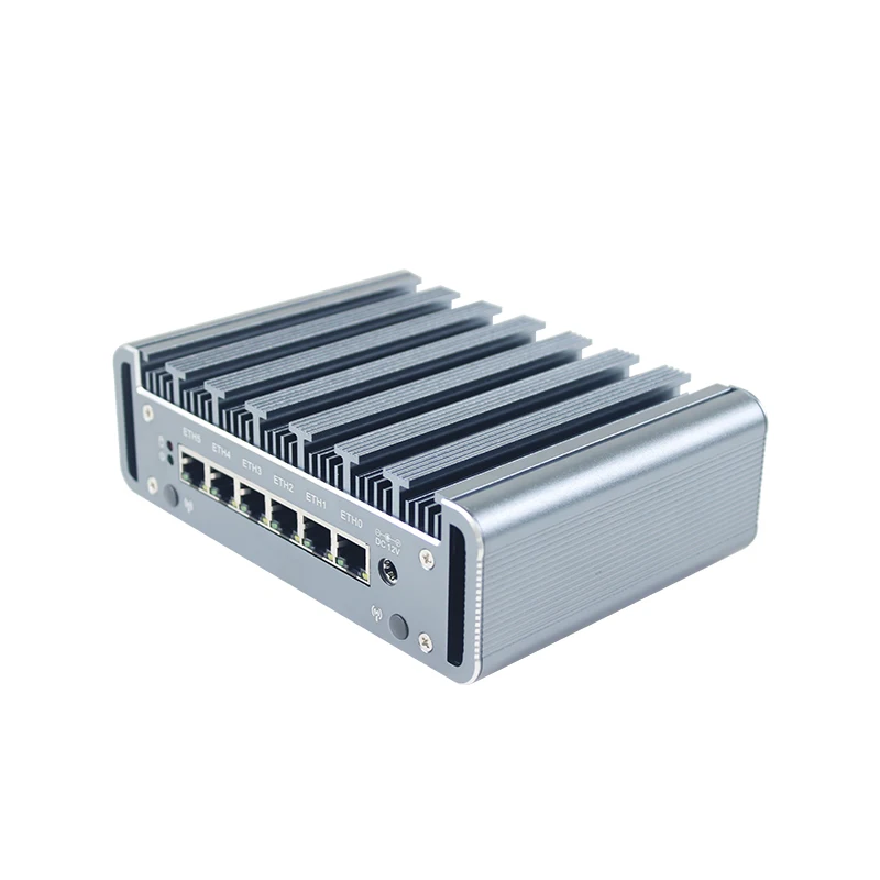Безвентиляторный 6LAN мини ПК Core i7 7500U i5 7200U 6 Intel i211AT Nic AES NI RJ45 COM pfSense брандмауэр