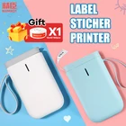 Мини Портативный термопринтер для этикеток Niimbot D11, яркий Карманный принтер штрих-кодов