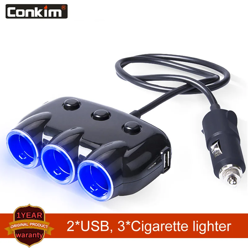 Разветвитель для автомобиля 120 Вт 5 В а|Адаптер питания| |