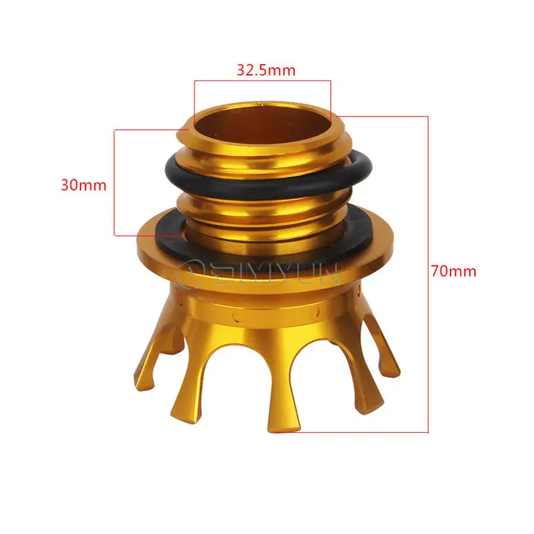 

Motorcycle CNC Aluminum Crown Style Vented Fuel Tank Cap For Harley Touring Dyna Softail Sportser 883 1200 FLHR