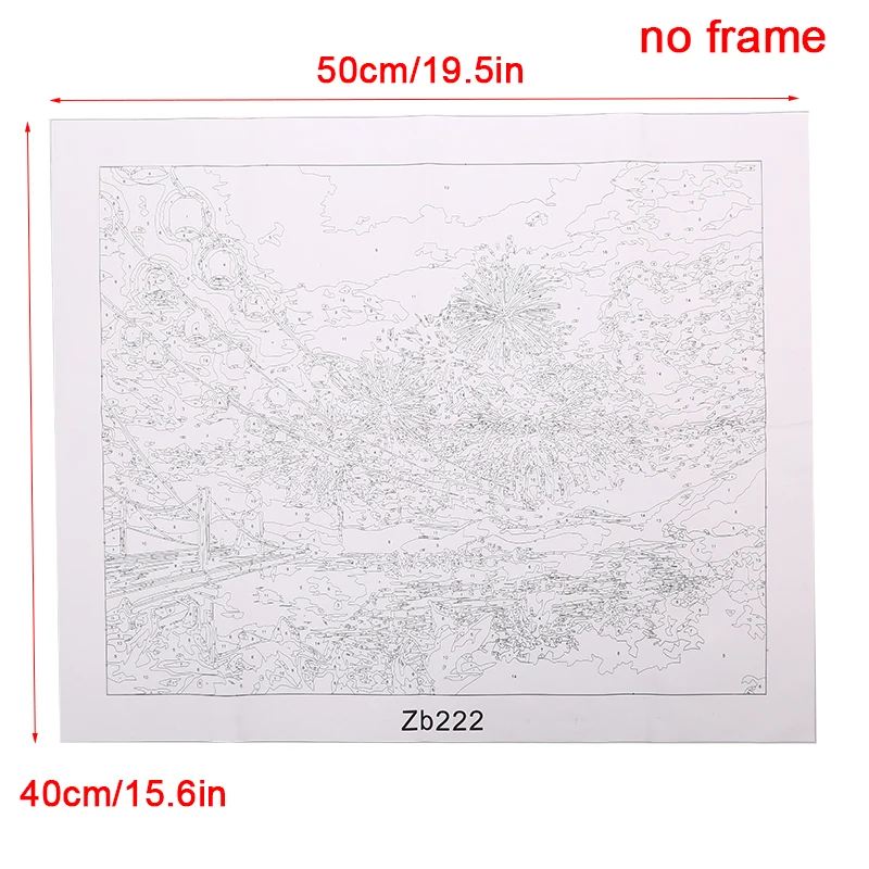 

Landscape DIY Painting By Numbers Oil Painting On Canvas Wall Art Pictures Home Decor Gift