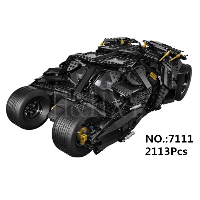 DHL 7111 7116 7143 7144 супер герой Бэтмен Великий Бэтмобиль модель строительные блоки MOC-15506 7784 70901 76023 - Цвет: 7111