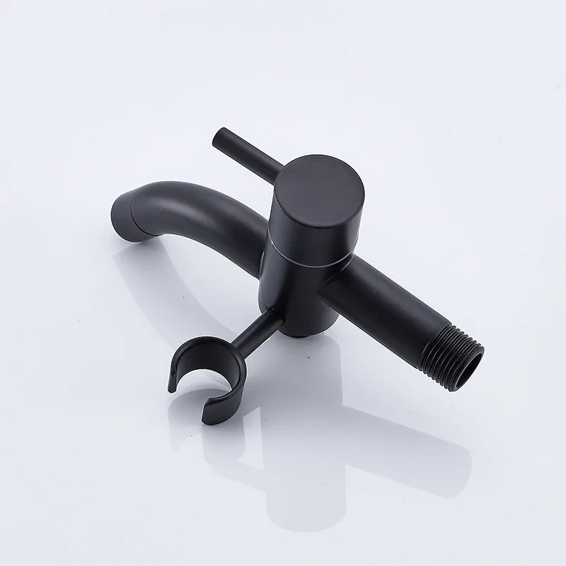 Матовый черный смеситель для ванной комнаты кран душа мойка угловой клапан