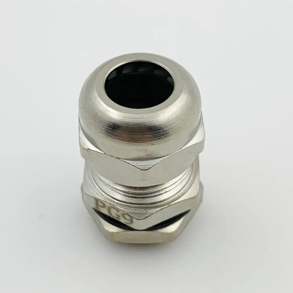 IP68 M8 M10 M12 M14 M16 M18 M20 M22 - M50 Brass nickel plated Stai Metric Wire Metal Plastic Cable Gland Waterproof Connector |