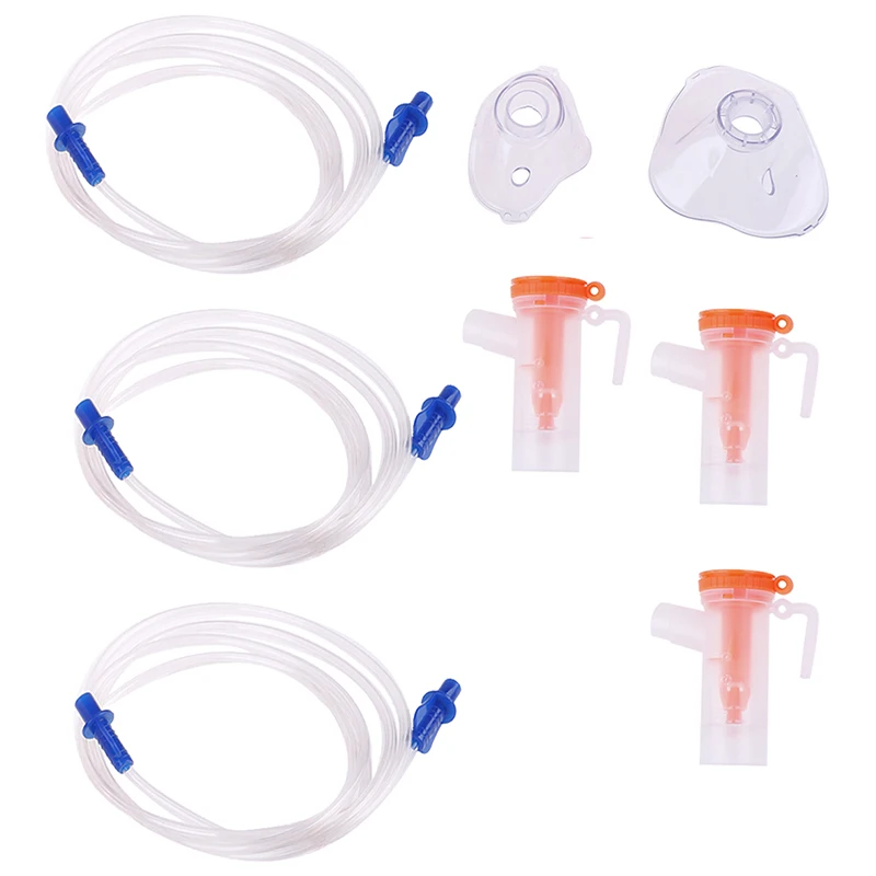 

Hot Household Adult/Child Aerosol Masks Nebulizer Compressor Sprayer Cup Mouthpieces Nosepieces Catheter Inhaler Set Accessories