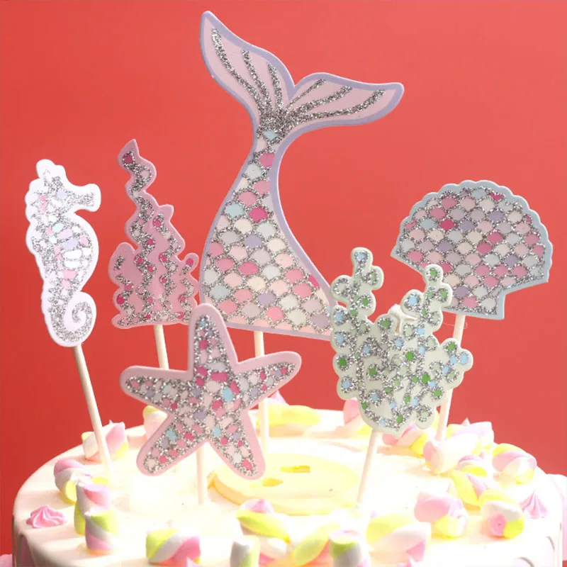 Украшение для торта Русалка 1 комплект | Дом и сад