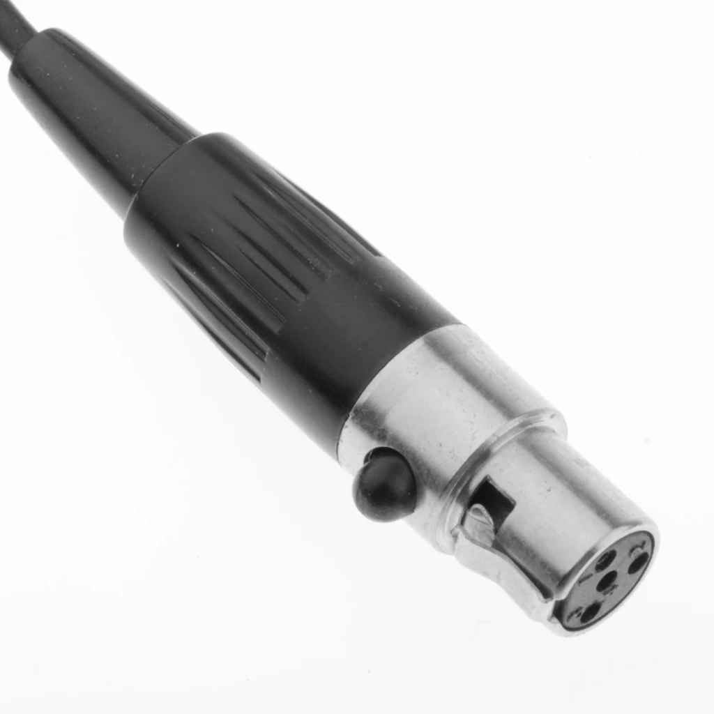 

Professional XLR 4 Pin Microphone Lapel Metal Tie Clip For PC Transmitter