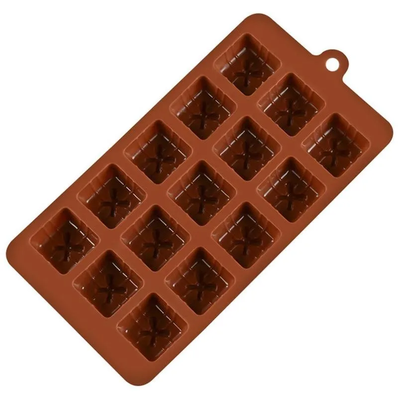 1 шт. 3D Силиконовые Формы Рождественский подарок коробка в кухня кубик для