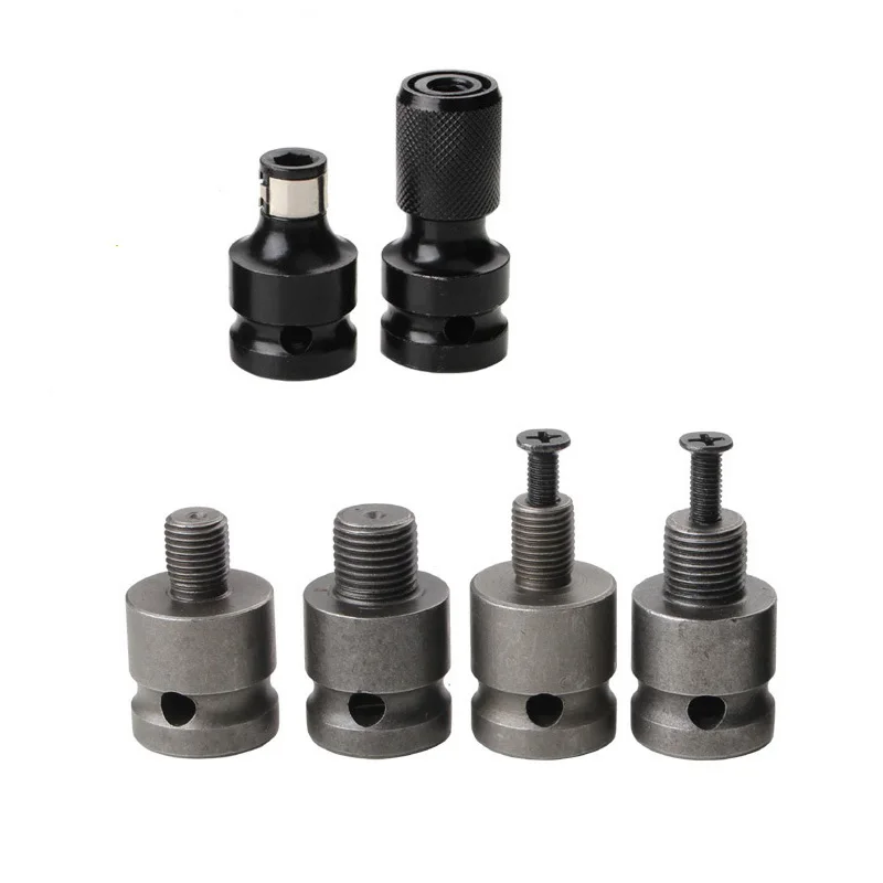 

Electric Socket Wrench Adapter Converter 1/2in To 1/4in Telescopic Drill Chuck Socket Adapter