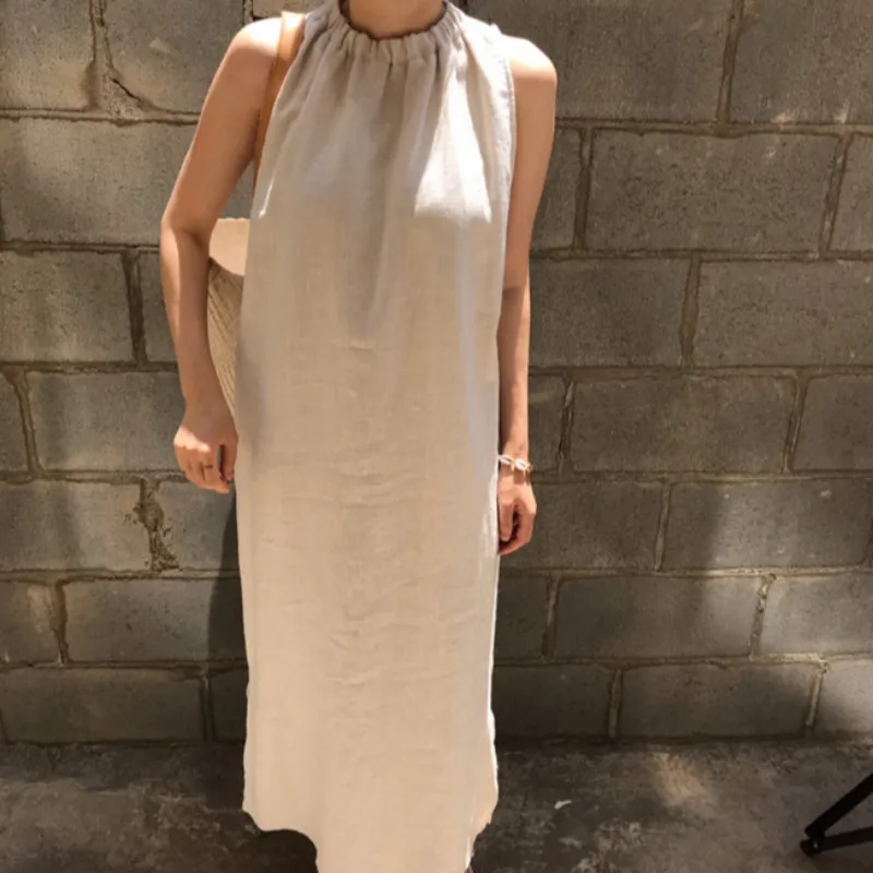 

Women's summer long cotton gown