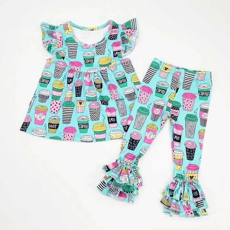 Летняя одежда для маленьких девочек Топ из молочного шелка с рукавами крылышками