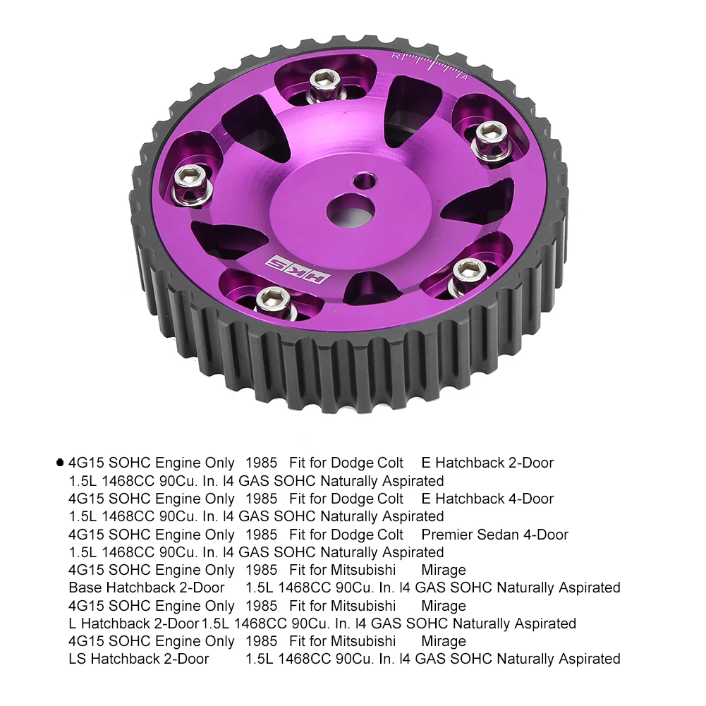 

Алюминиевая Регулируемая Шестерня для камеры, подходит для Mitsubishi Mirage 4G15 SOHC 1996