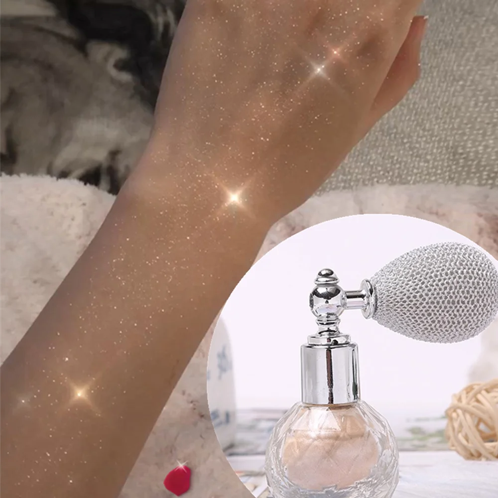 Инструменты для макияжа спрей лица и тела блестящая воздушная сумка пудра тени