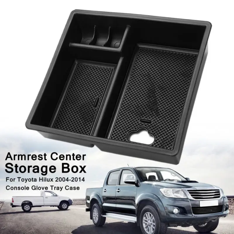 Подлокотник центральный ящик для хранения Toyota Hilux 2004 2014 аксессуары интерьера