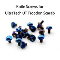 10pcsset 416 stainless steel knife handle screws for microtec ultratech ut troodon scarab knives cnc custom diy making repair