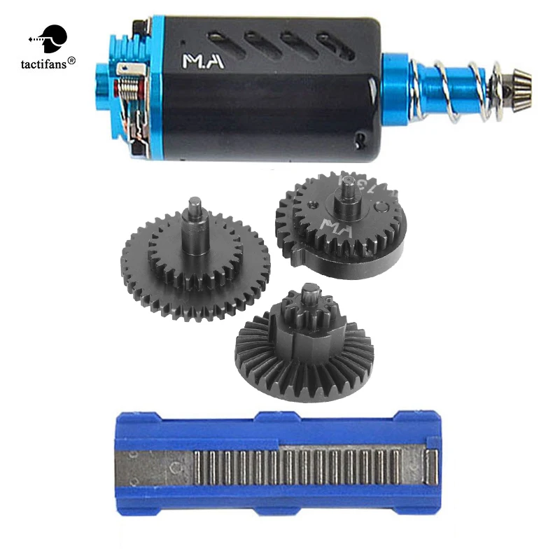 Tactical High Torque AEG Motor Long Axis&High Speed Gears 13:1&14 Teeth Piston Conversion Kit For AEG For M4 AK Ver.2/3 Airsoft