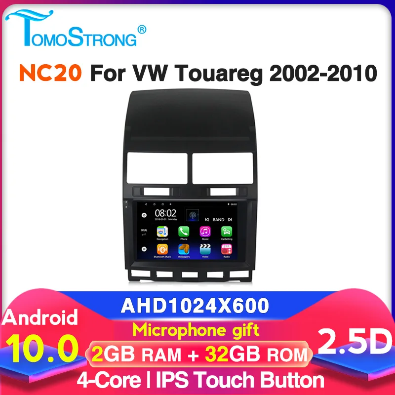 Автомобильный мультимедийный плеер Tomostrong 2 ГБ + 32 для VW Touareg Multivan T5 2004-2011 gps navi stereo с