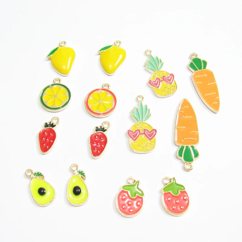 30 шт./пакет клубники для девочек с принтом ананаса манго/лимон авокадо/морковь. С