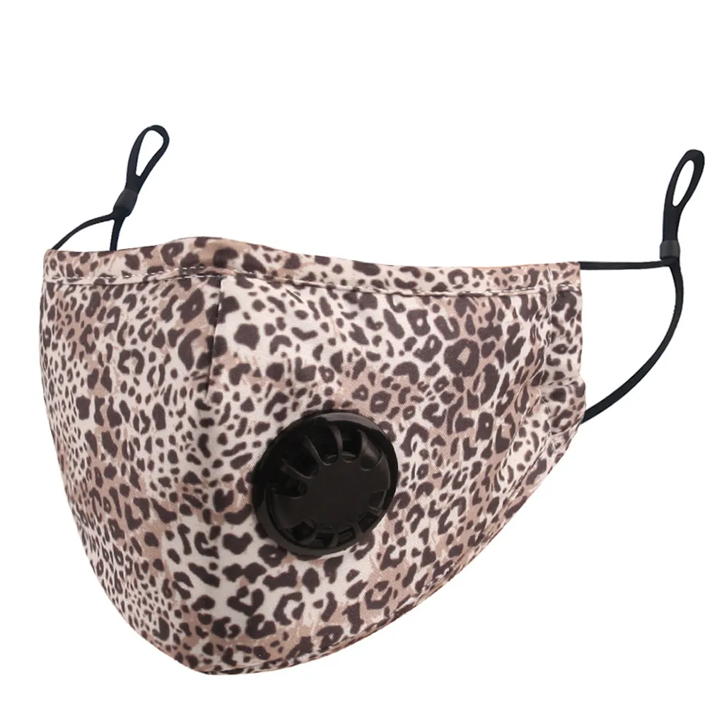 1 шт. уличная дышащая маска для лица PM2.5 с принтом взрослых моющаяся Регулируемая