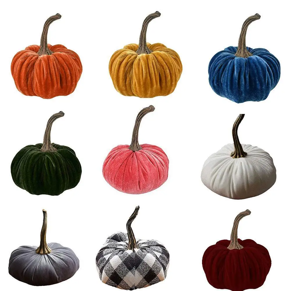

Плюшевые диванные подушки в виде тыквы, мягкая бархатная подушка, подушка, украшение на Хэллоуин, свадьбу, Рождество, украшение для дома